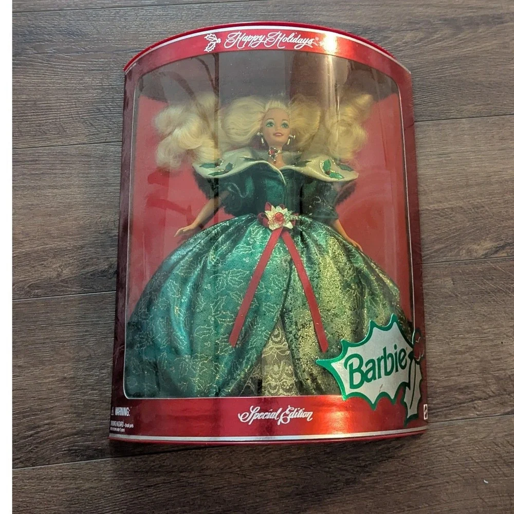 Mattel Happy‎ Holidays Barbie 1995 Special Edition Emerald Green Gown 14123 NIB